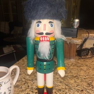 Vintage Green Nutcracker Soldier Figurine